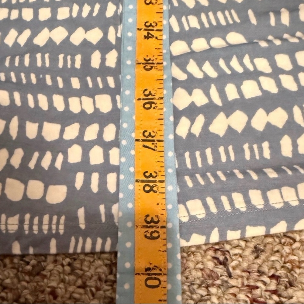 Long length LOFT light blue and cream maxi skirt large - Picture 5 of 7